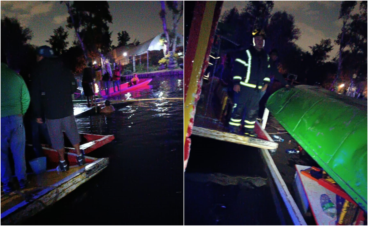 Tras riña, colapsan dos trajineras en embarcadero de Nativitas en Xochimilco