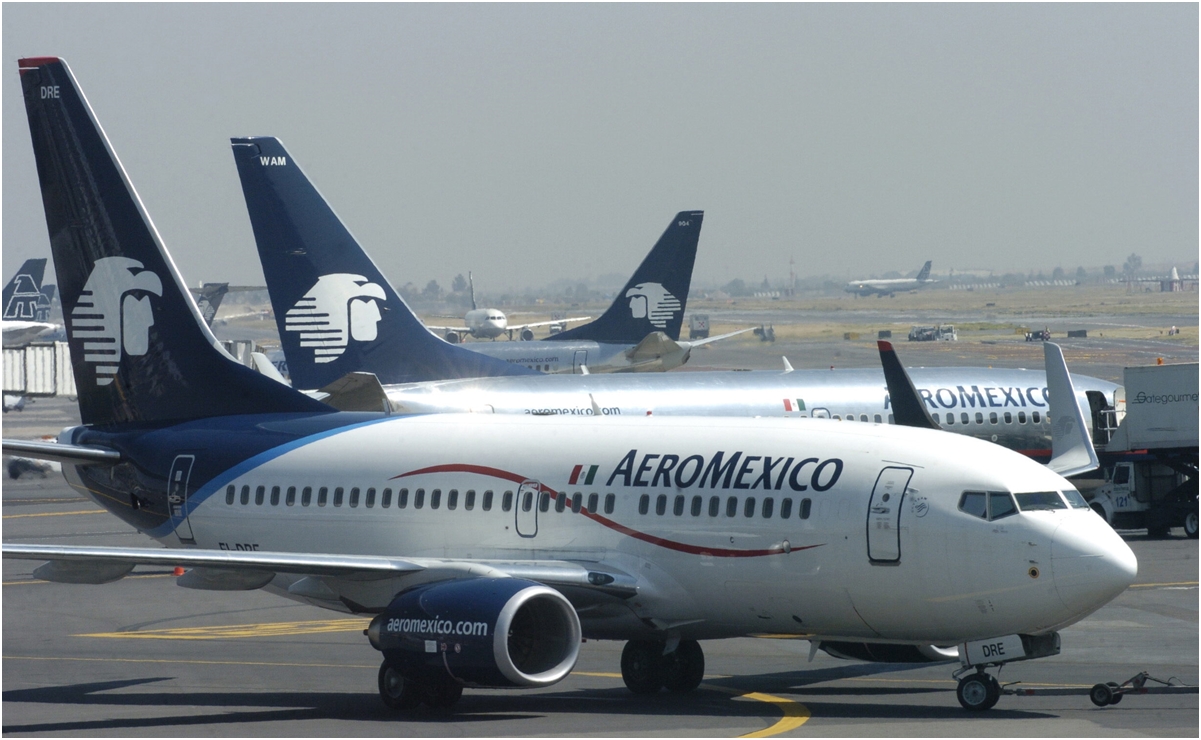 Avión de Aeroméxico aterriza de emergencia en Hermosillo, Sonora