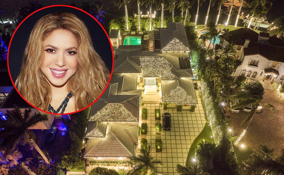 Shakira decora su mansión de $15.9 millones de dólares en Miami para celebrar la Navidad 