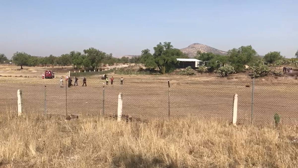 Trasladan a hospital a la menor herida en incendio de globo aerostático en Teotihuacán