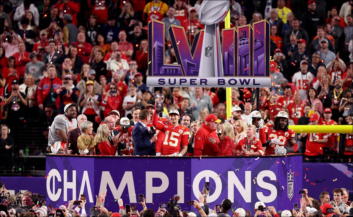 Los Chiefs de Kansas City son bicampeones de la NFL al ganar el Super Bowl LVIII; Patrick Mahomes gana su tercer anillo