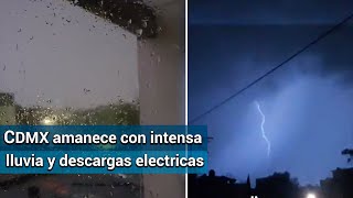 Así se vieron los rayos que iluminaron la CDMX