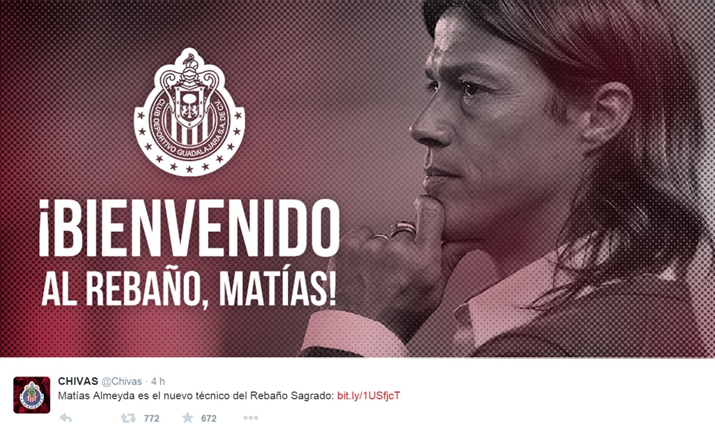 Chivas confirma a Matías Almeyda como su nuevo DT