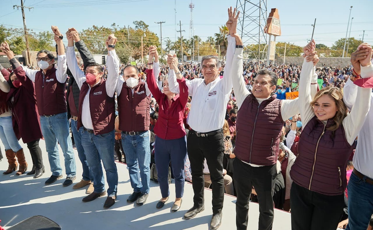 “No los voy a traicionar”, afirma Américo Villarreal en Ciudad Victoria