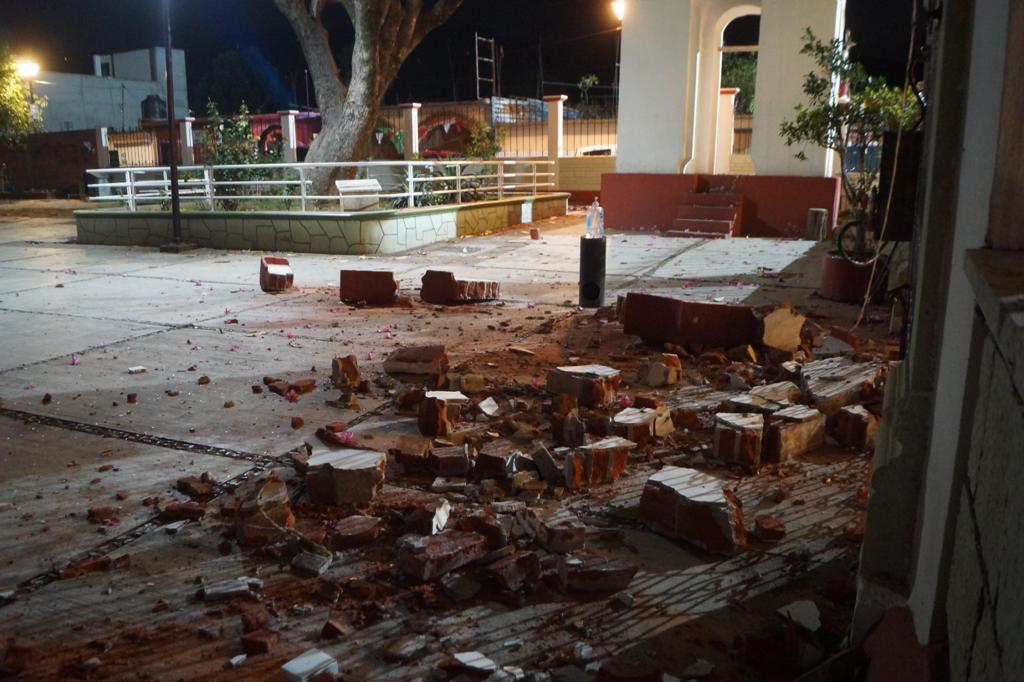 Reportan daños menores en Oaxaca tras sismo de 6.0 de este viernes