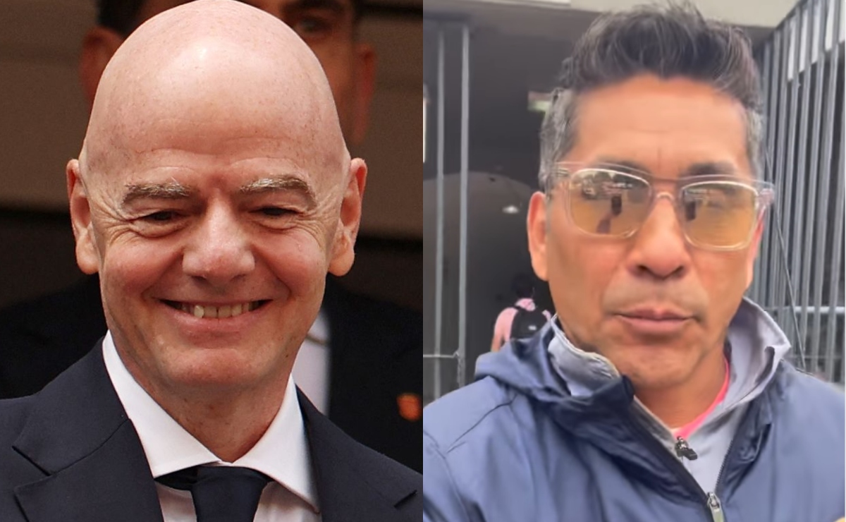 Infantino sorprende a Jorge Campos con sandalias de lujo: cuánto cuestan y por qué nunca usa zapatos. Foto: (Photo by Harry How / GETTY IMAGES NORTH AMERICA / Getty Images via AFP) / Instagram @soyjorgecampos1