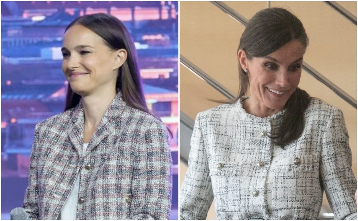 El tweed, la elección estilosa de la reina Letizia y Natalie Portman