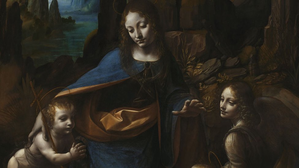 Descubren dibujo secreto de Da Vinci bajo "La Virgen de las Rocas"
