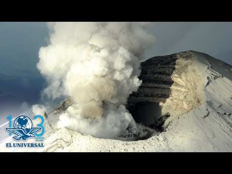 Se registra explosión en volcán Popocatépetl