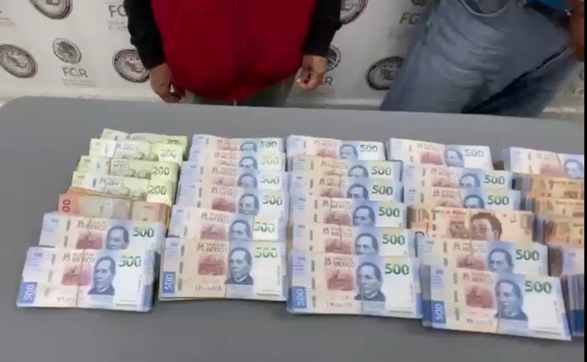 FGR detiene a pareja con más de 2 millones de pesos en Nuevo León