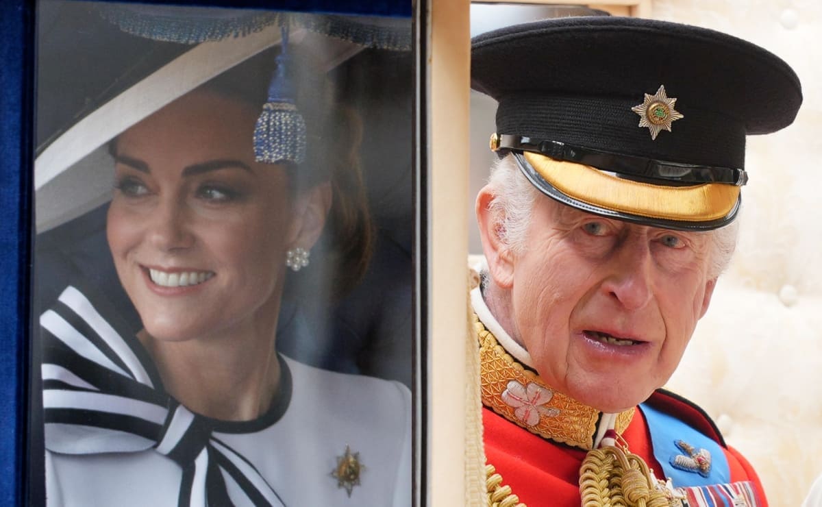 Kate Middleton y Carlos III, protagonistas absolutos en Trooping the Colour