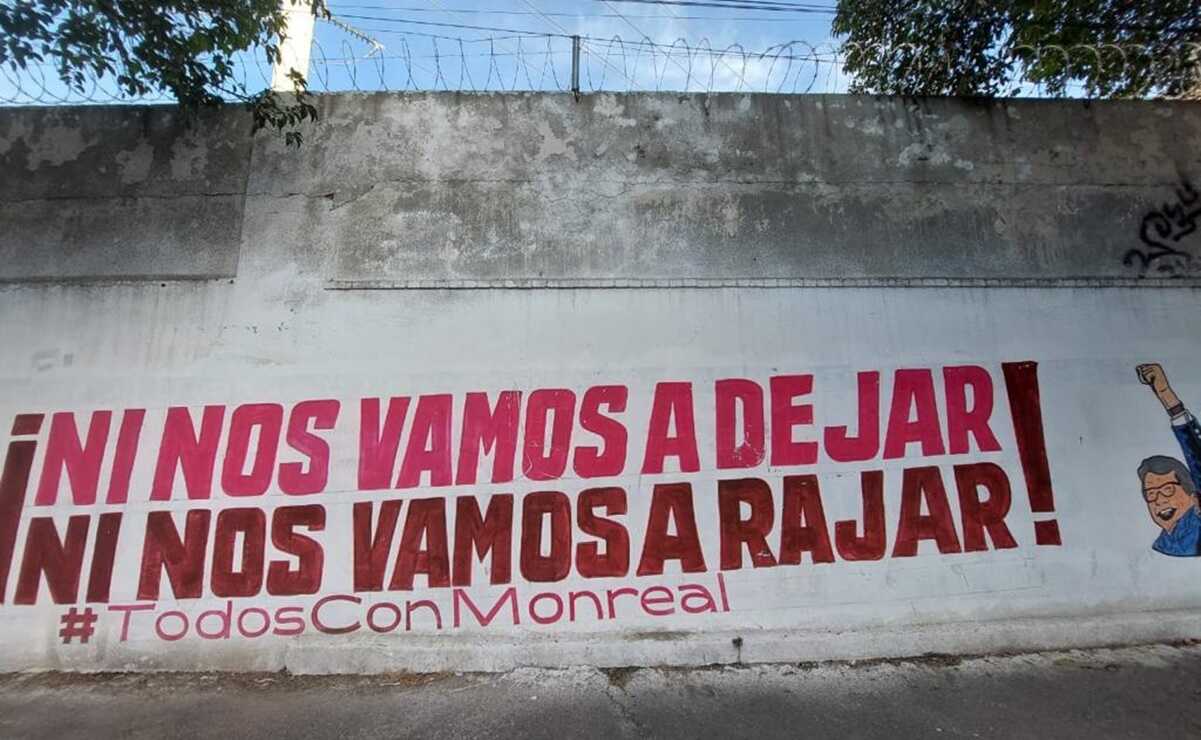 Tras "Es Rosa Icela", ahora parecen bardas pintadas en apoyo a Ricardo Monreal