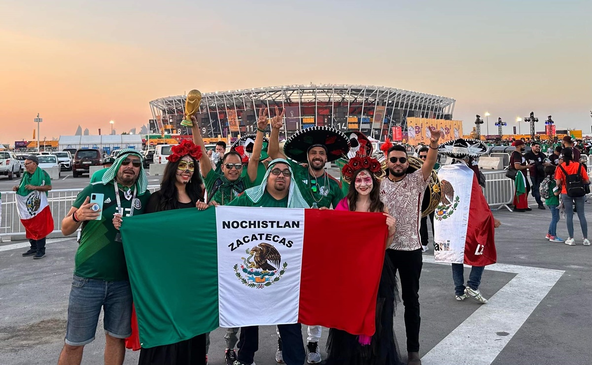 Tras 4 años de ahorros, zacatecanos logran llegar a Qatar para apoyar a la Selección Mexicana 