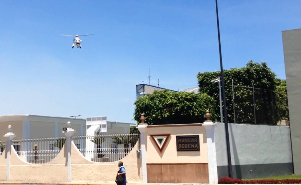 Llega Donald Trump a México; va en helicóptero a Los Pinos