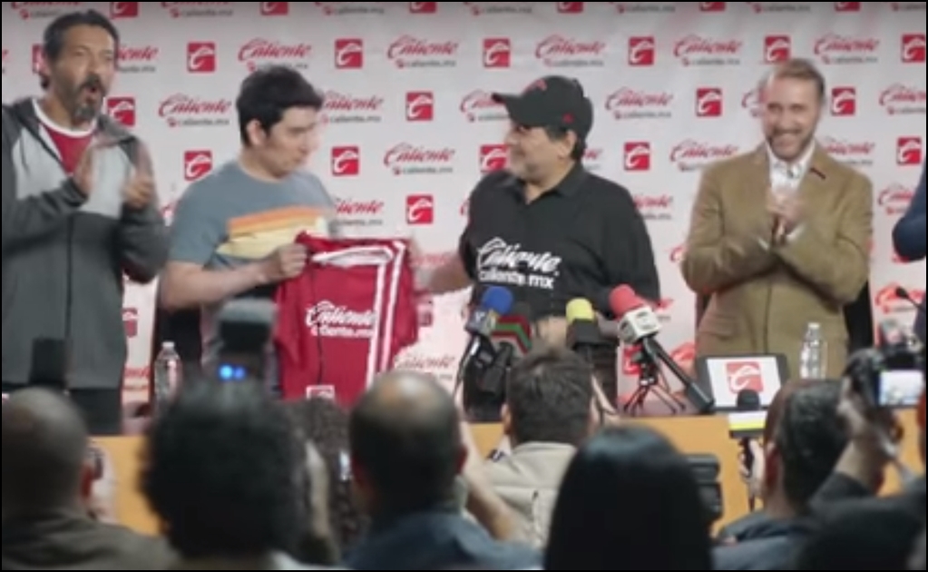 Diego Maradona, protagonista en comercial de televisión