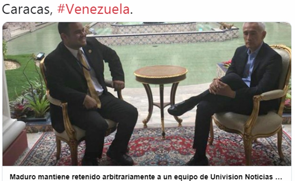 Retienen a Jorge Ramos durante entrevista a Maduro, denuncia Univision