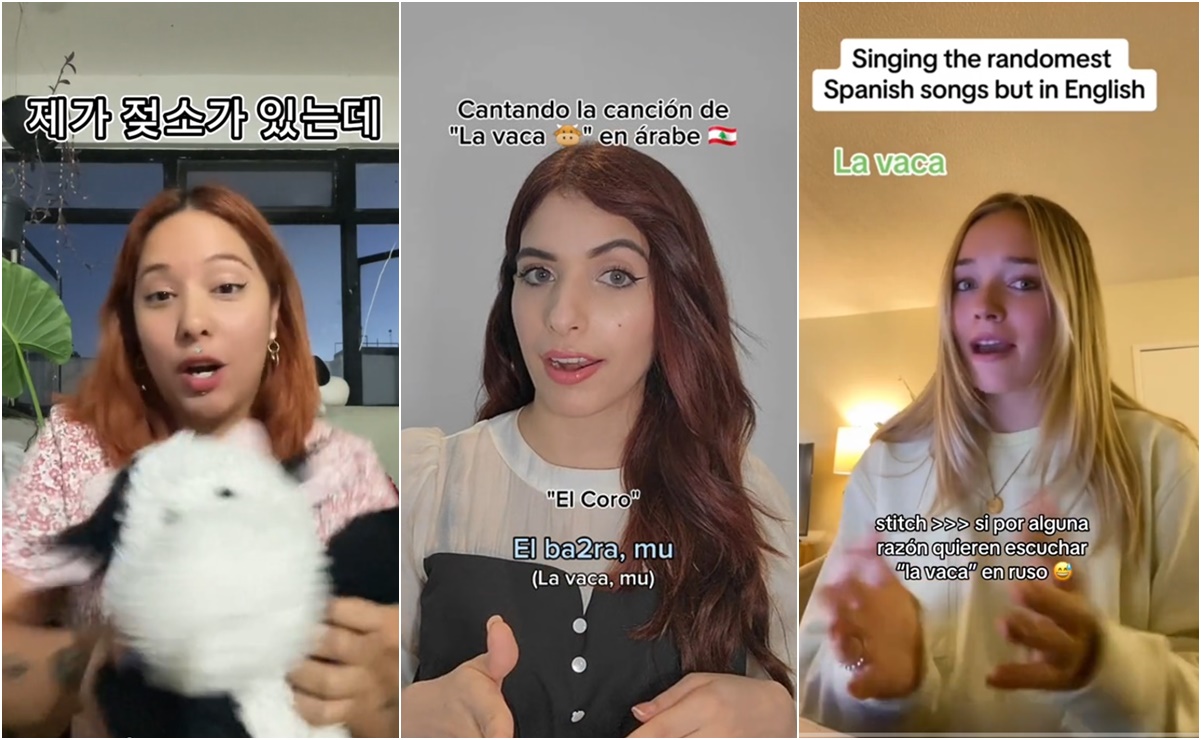 VIDEO: Influencers cantan "La Vaca" en varios idiomas y se viraliza en TikTok