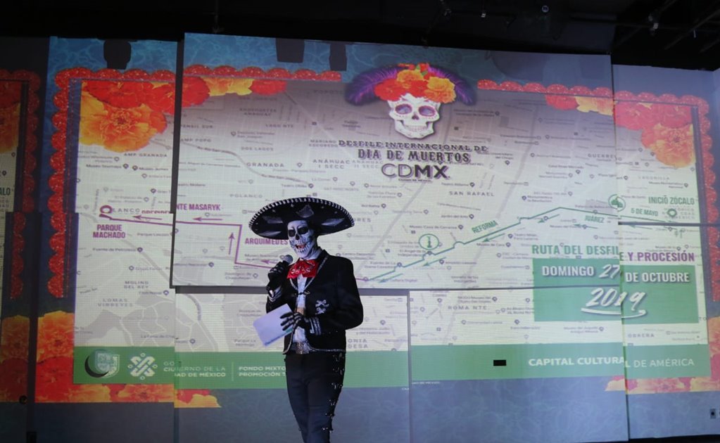 Presentan cuarta edición del Desfile Internacional del Día de Muertos en CDMX