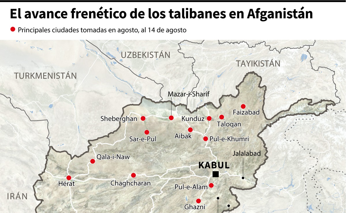 Talibanes capturan Mazar-e-Sharif, la cuarta ciudad más grande de Afganistán