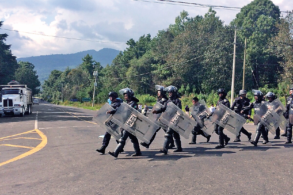 Policía Militar resguarda Nahuatzen