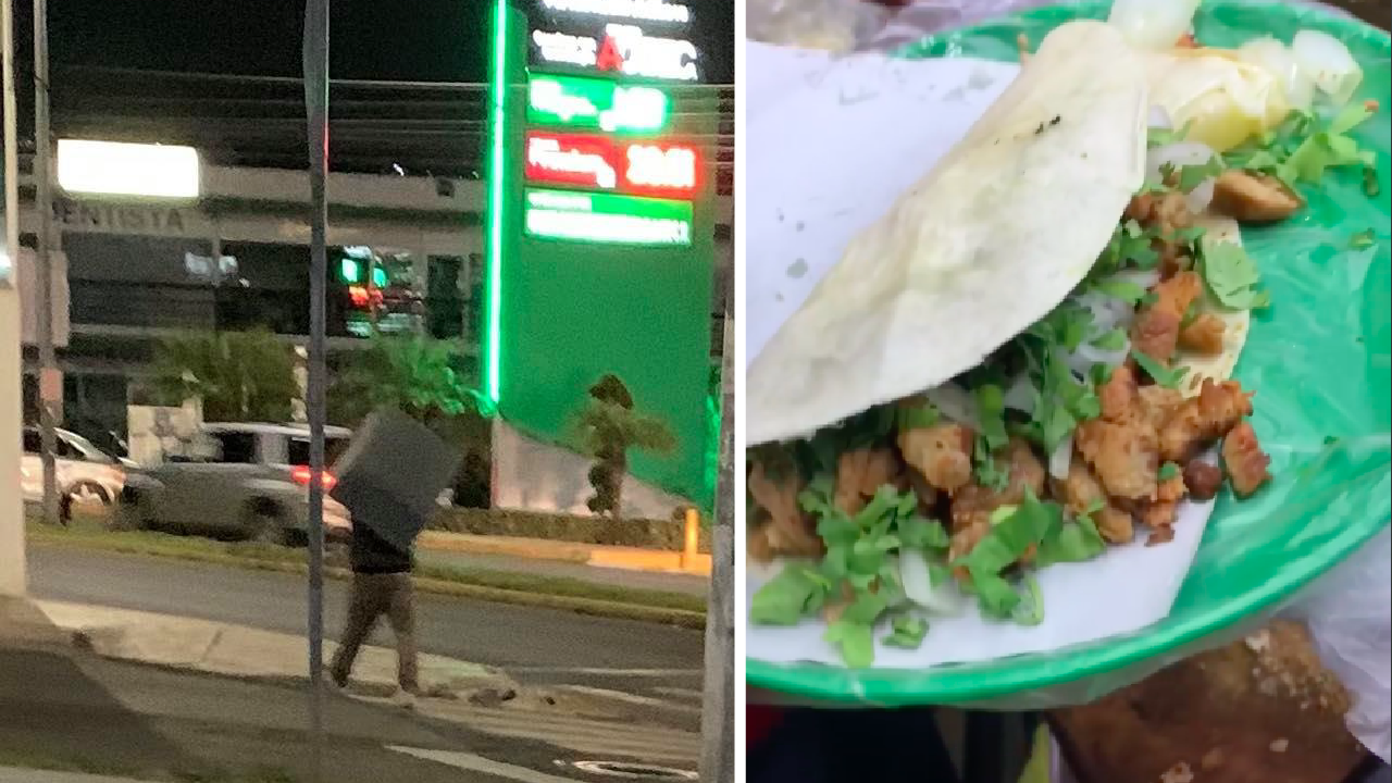 Video. "No tenemos cambio"; se vuelve viral por no cobrar la cena a un limpiaparabrisas