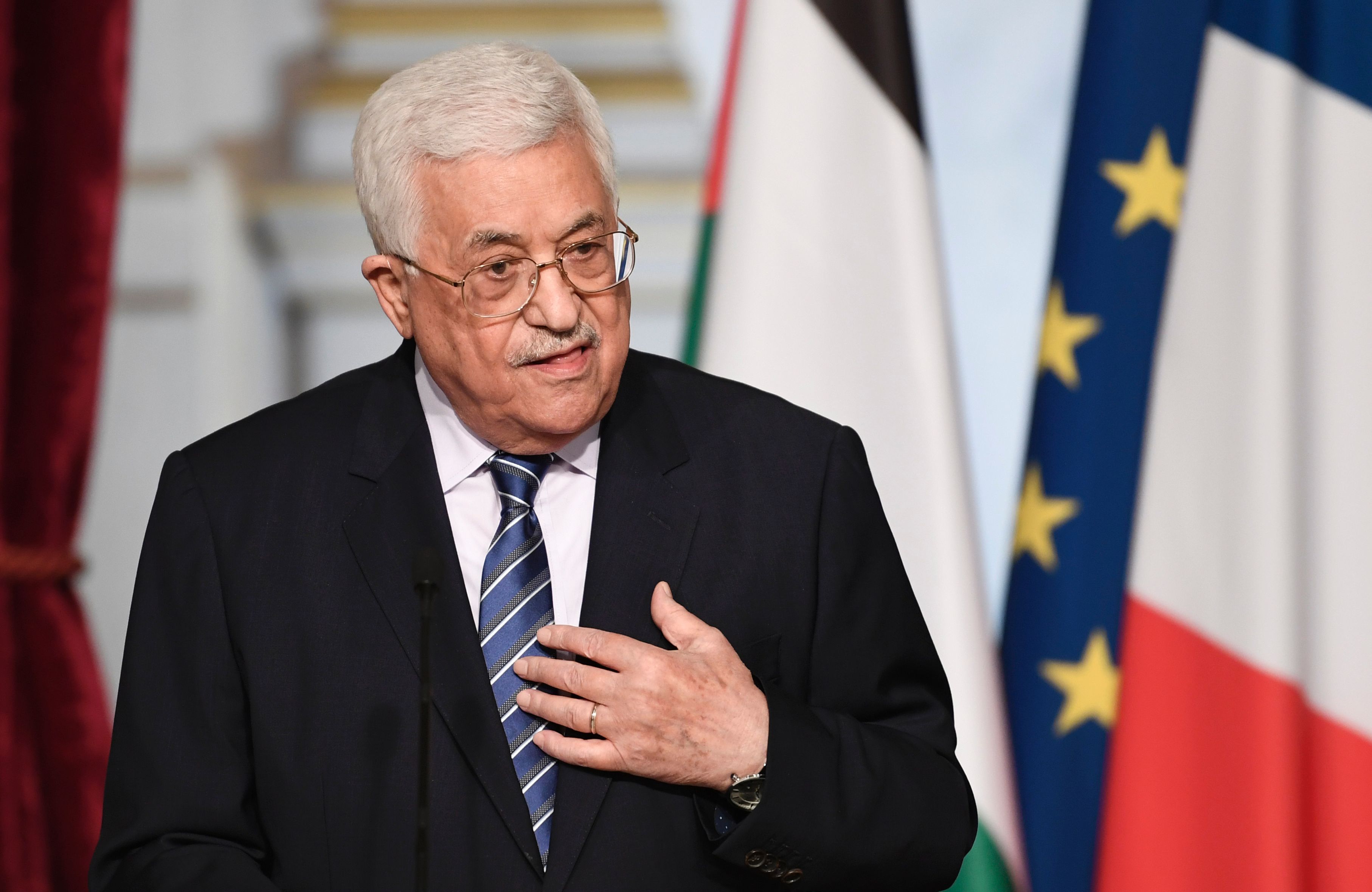 Líder palestino, dispuesto a dialogar con Israel si Trump ayuda