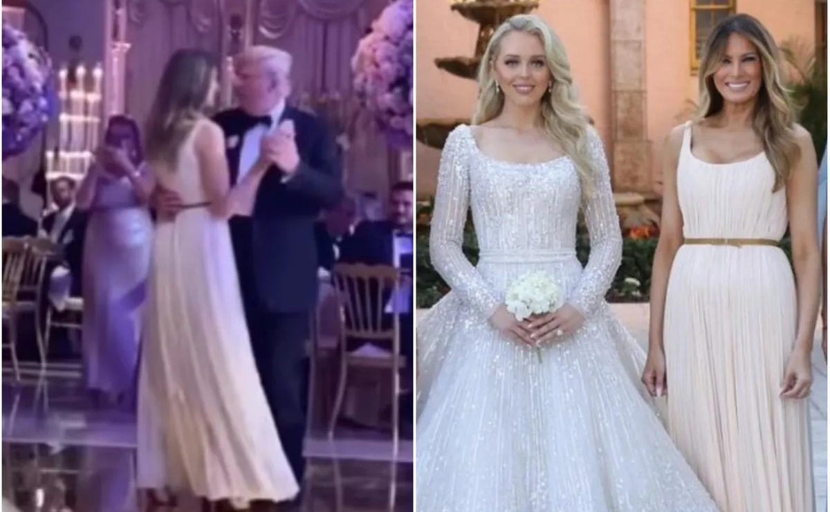 El polémico look de Melania Trump con el que opacó a su hijastra en su boda