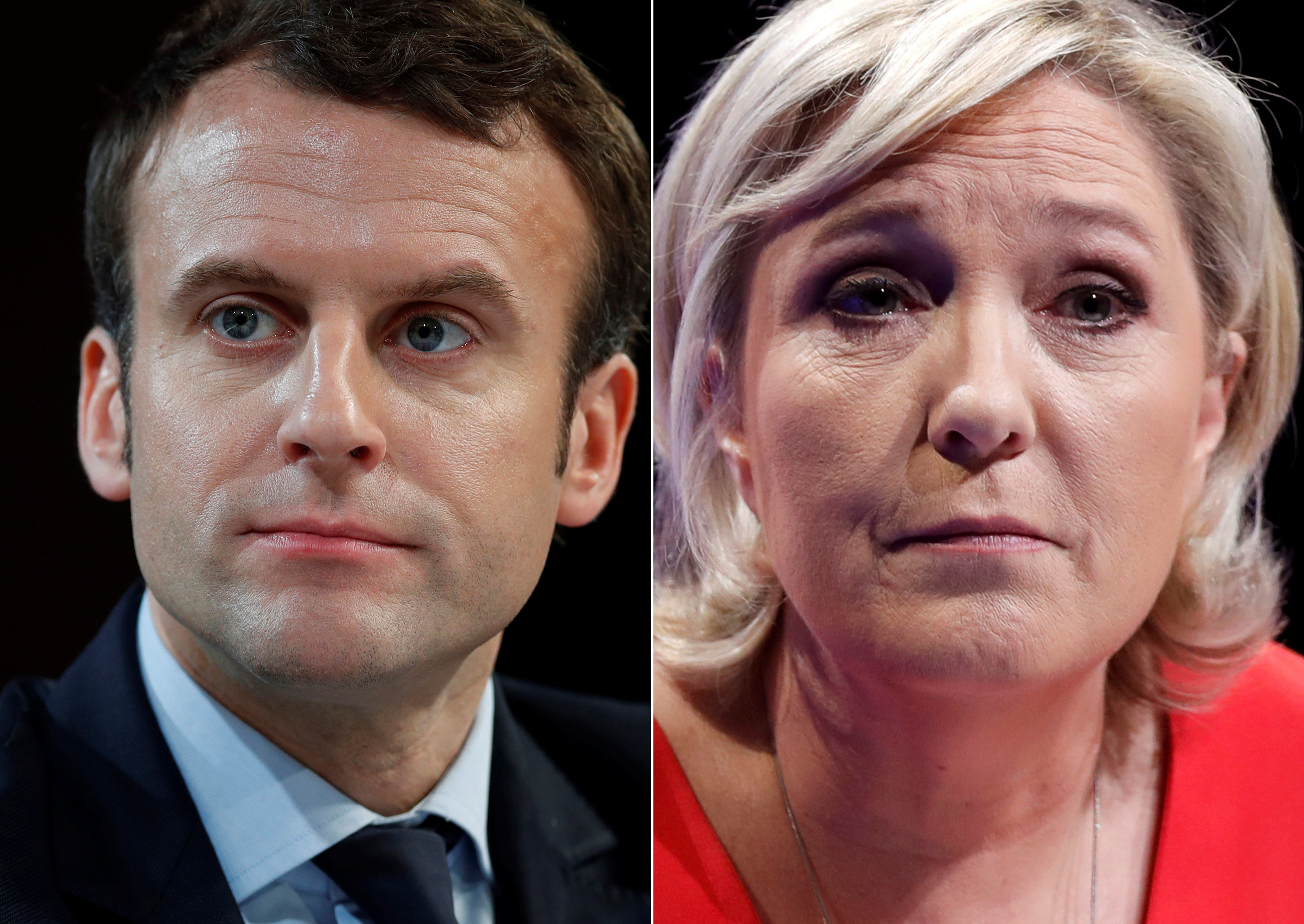 Macron y Le Pen encabezan primera vuelta en elecciones de Francia