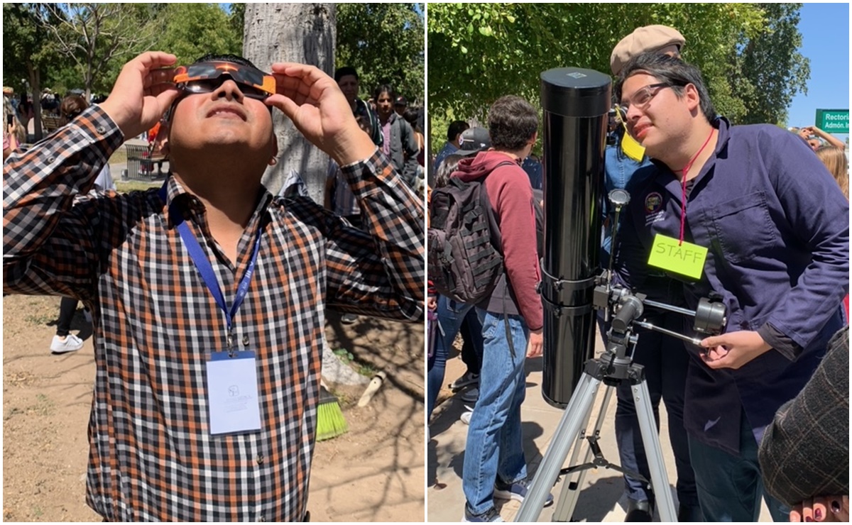 Eclipse Solar 2024: Cientos de personas acudieron a la Universidad de Sonora a ver el eclipse