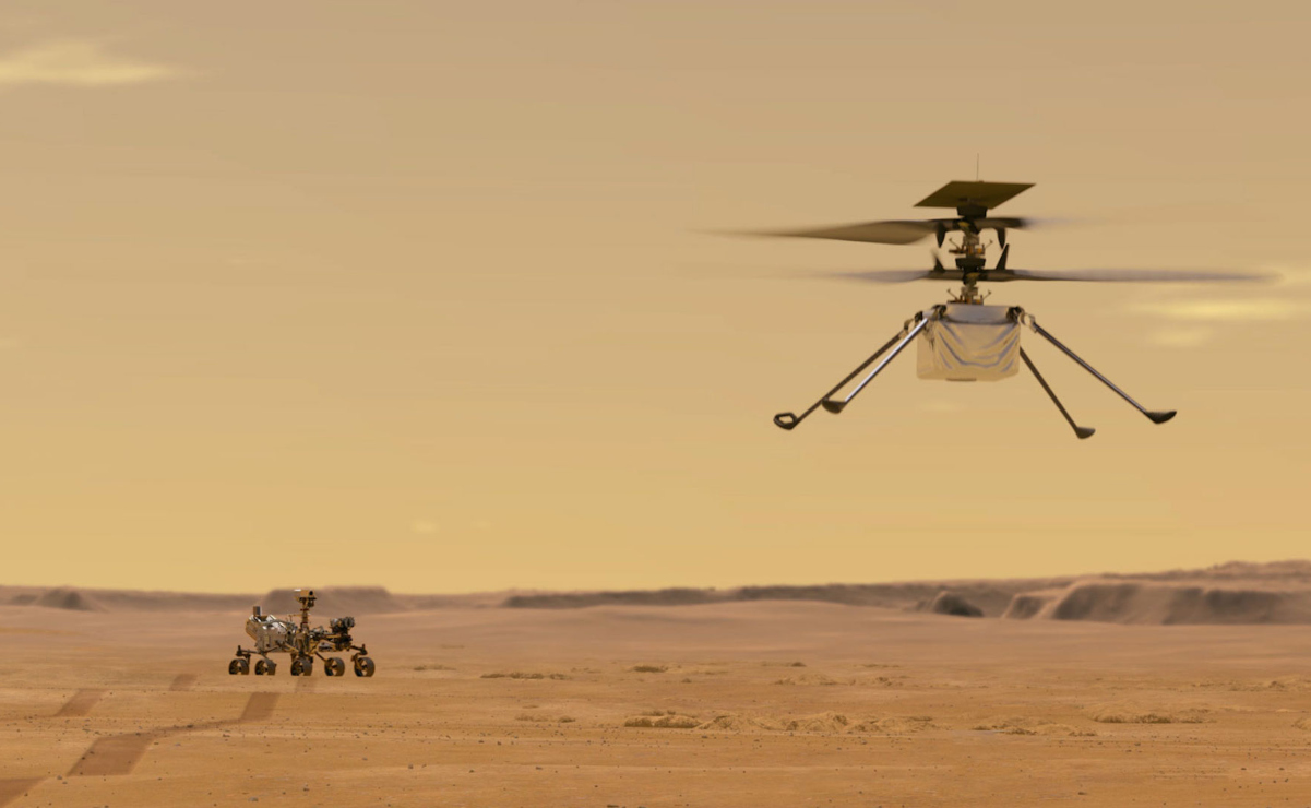 Un pequeño helicóptero en el Mars rover intentará el primer vuelo en otro mundo