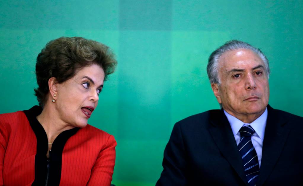 Vicepresidente encabeza conspiración contra mi: Rousseff