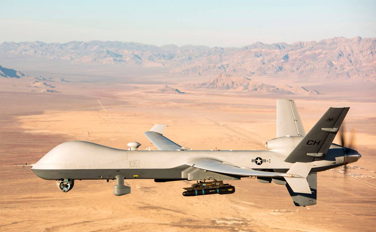 Rusia intercepta un dron espía estadounidense MQ-9A Reaper sobre el mar Negro