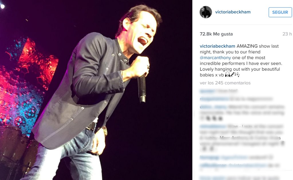 A Victoria Beckham le gusta Marc Anthony