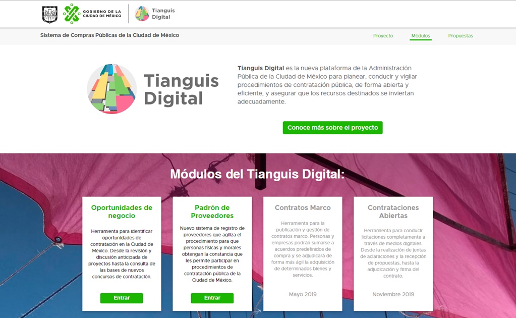 CDMX abre portal Tianguis Digital para transparentar compras del gobierno