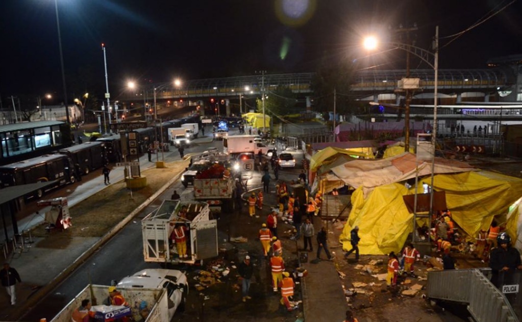 Retiran a ambulantes en inmediaciones de TAPO y Metro San Lázaro 