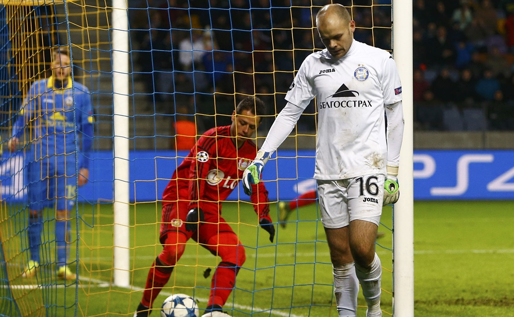 BATE Borisov corta racha goleadora de 'Chicharito'