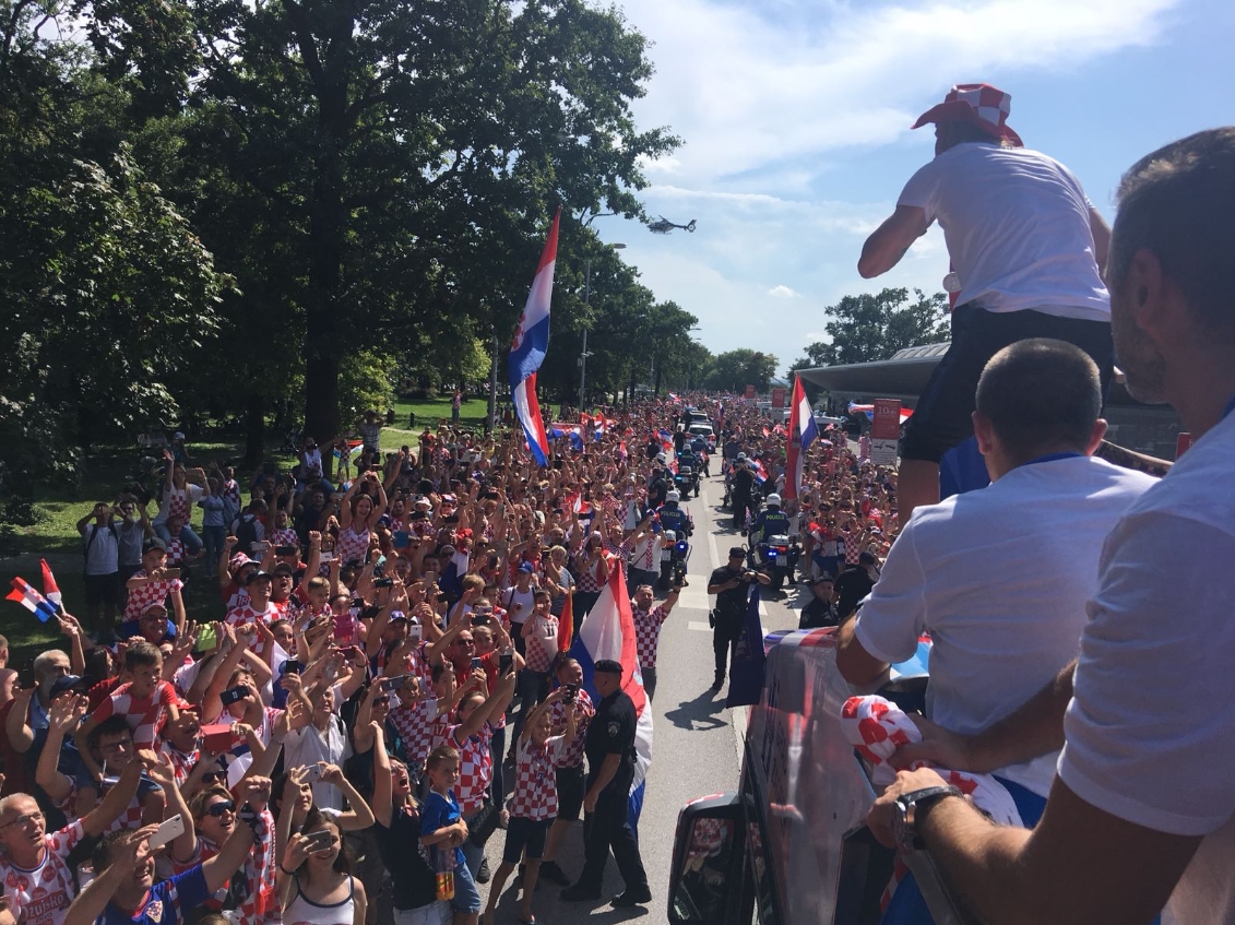 En Croacia reciben a su selección como campeones