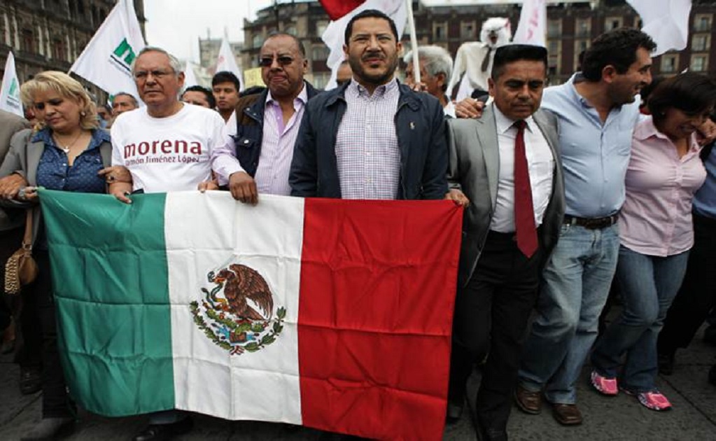 Morena candidate to protest at the Zócalo for 24 hrs.