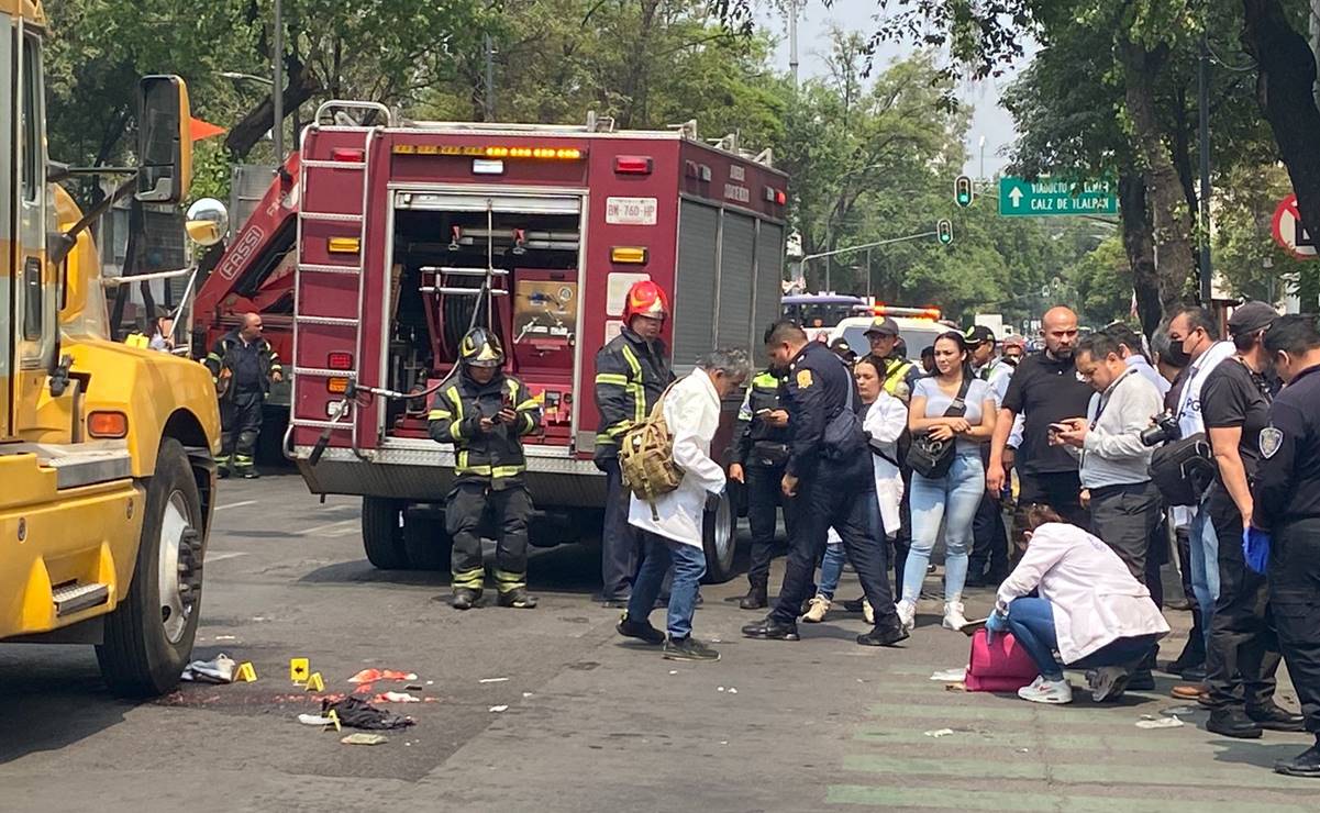 CDMX: ciclista es arrollada por un tráiler