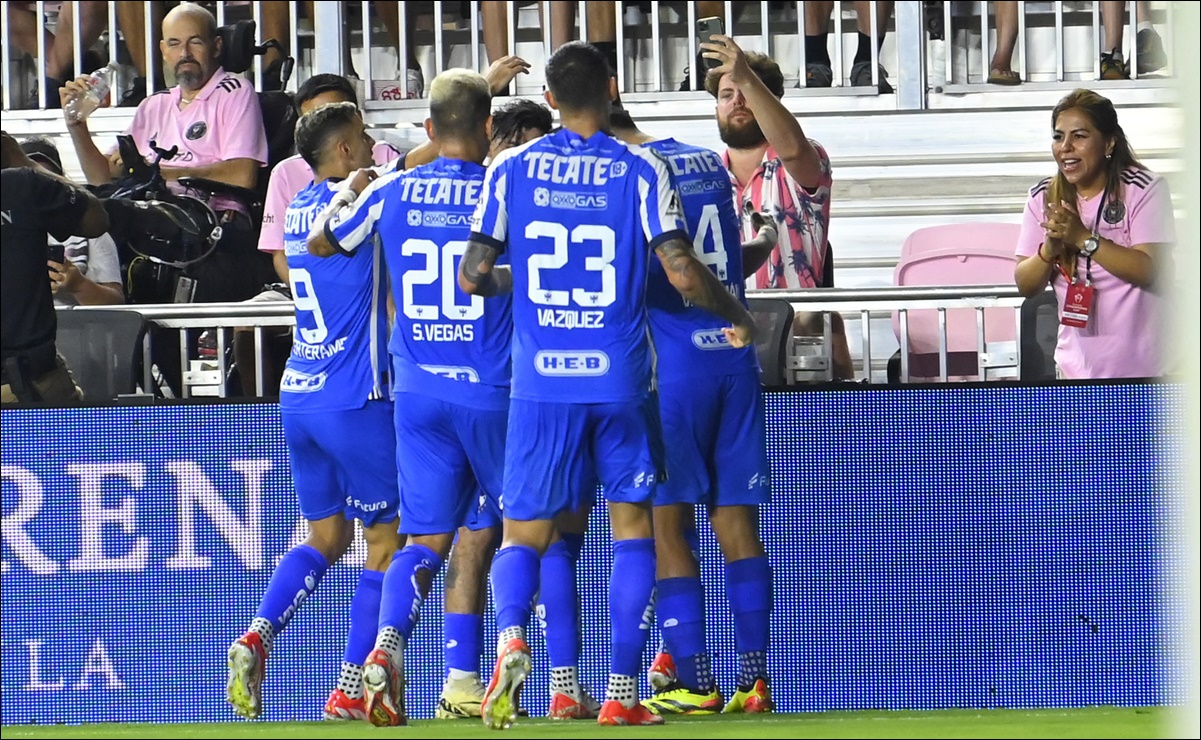 Rayados remonta al Inter Miami y saca ventaja rumbo a las semifinales de la Concachampions