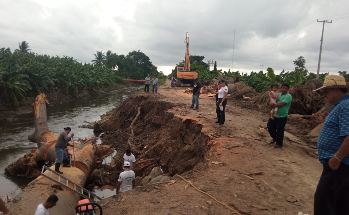 Lluvias dejan afectaciones en 44 municipios de Chiapas