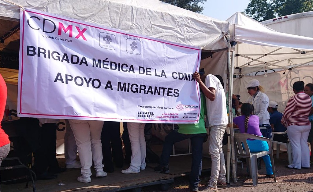 Sector Salud brinda atención médica a caravana migrante