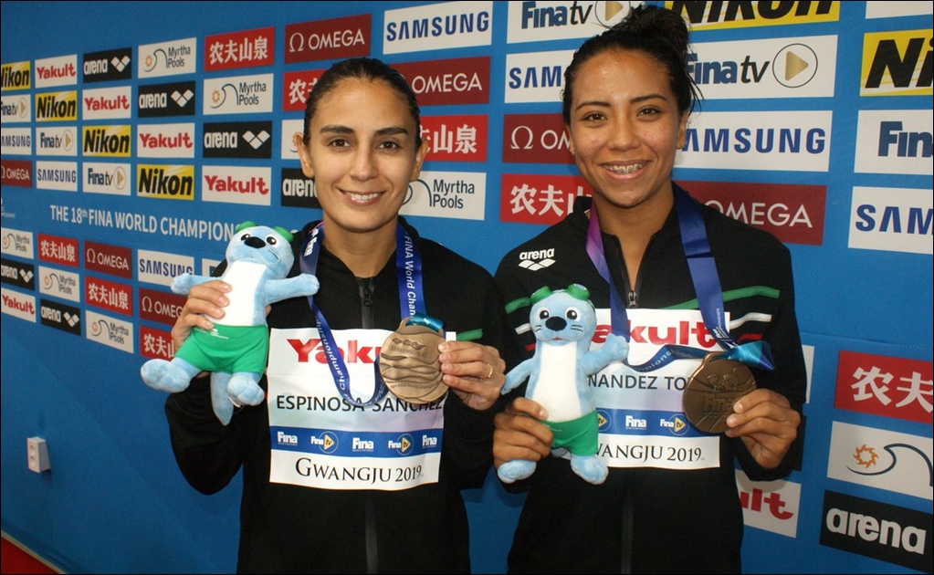 Espinosa y Hernández dan cuarta medalla a México en Gwangju