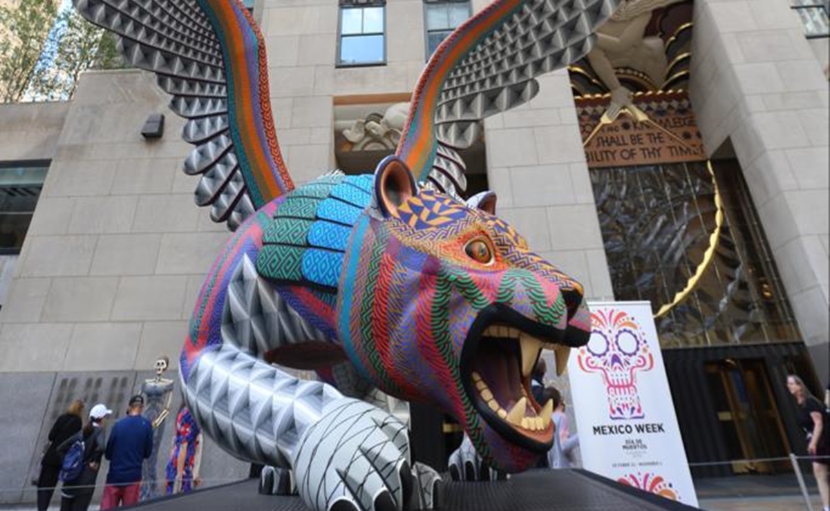 Con alebrijes monumentales y Día de Muertos, Oaxaca conquista el corazón de Nueva York