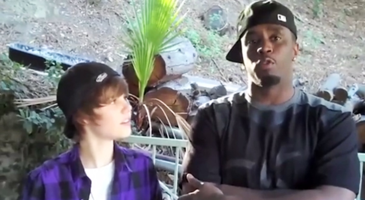 Reviven "espeluznante" video de Diddy con Justin Bieber, cuando el cantante tenía 15 años