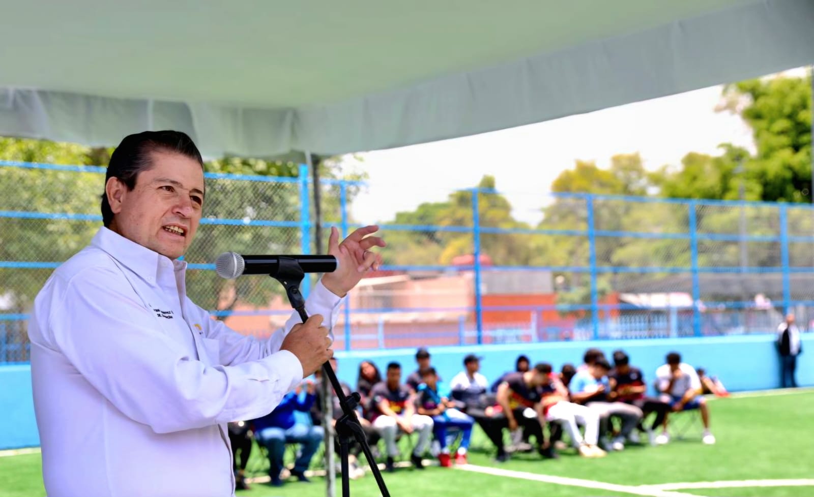 Giovani Gutiérrez reinaugura el polideportivo "Los Culhuacanes"