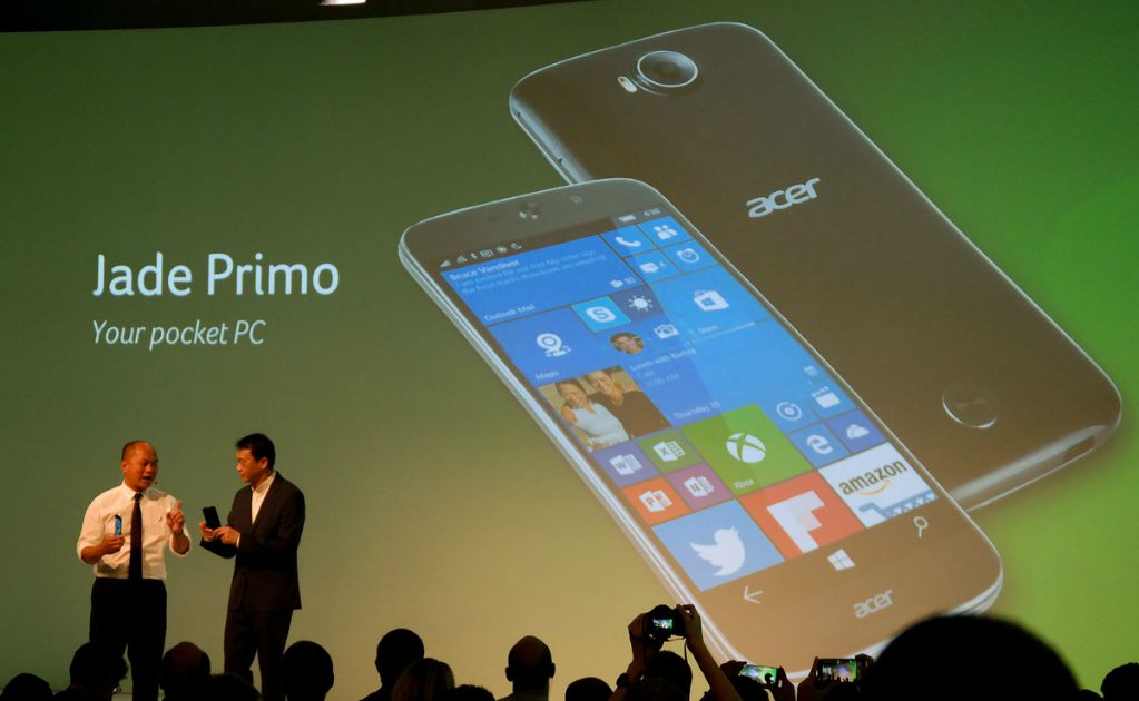 Acer Jade Primo; primer "móvil-PC" con Windows 10 