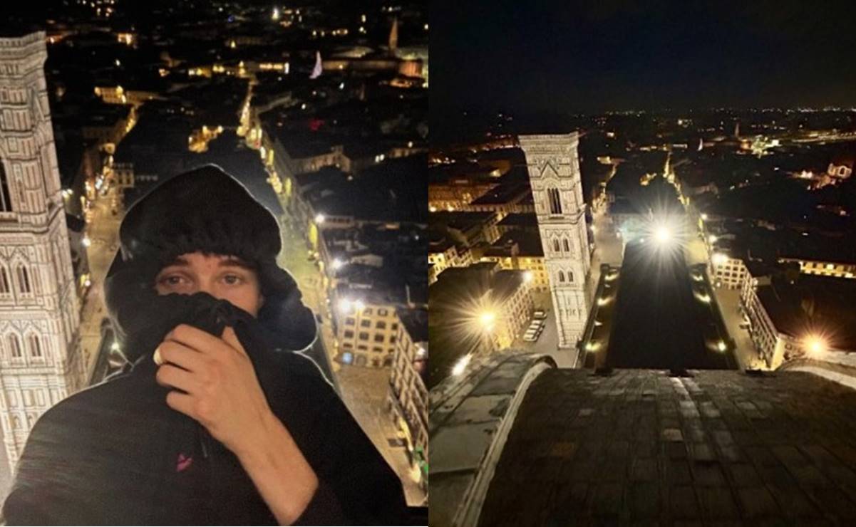 Influencer escala la cúpula de la catedral de Florencia para tomarse una "selfi"