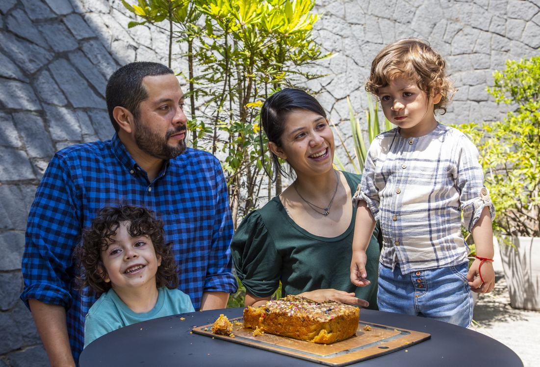 Panqué de zanahoria para cocinar con niños