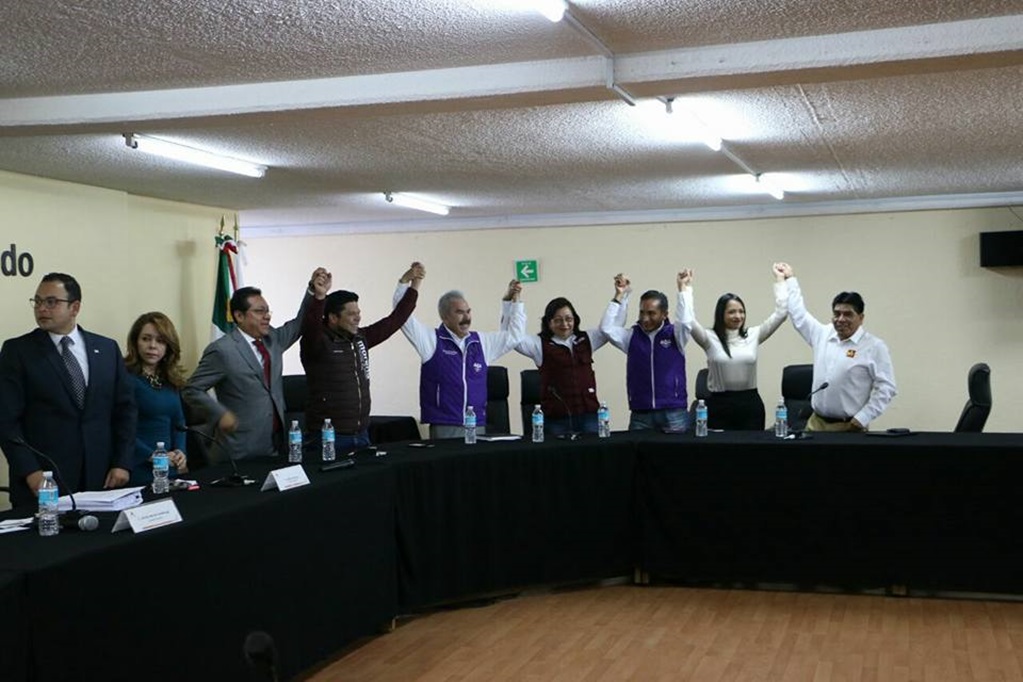 Morena registra coalición electoral en Puebla